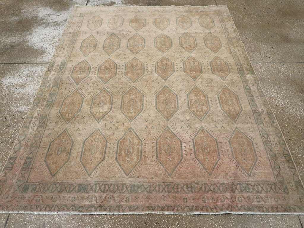 Vintage Persian Afshar Accent Rug, No.32026 - Galerie Shabab