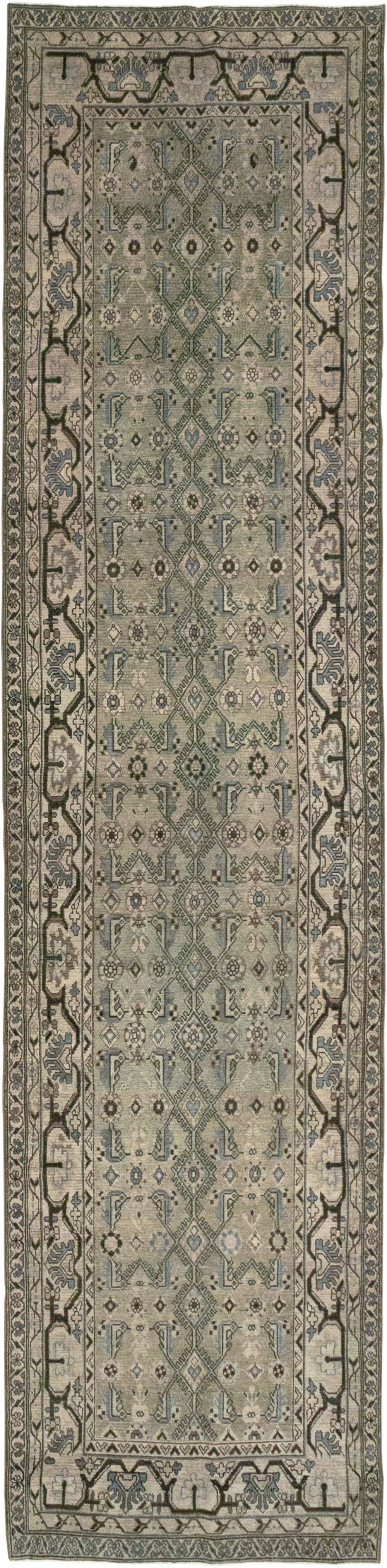 Vintage Persian Malayer Runner, No.32027 - Galerie Shabab