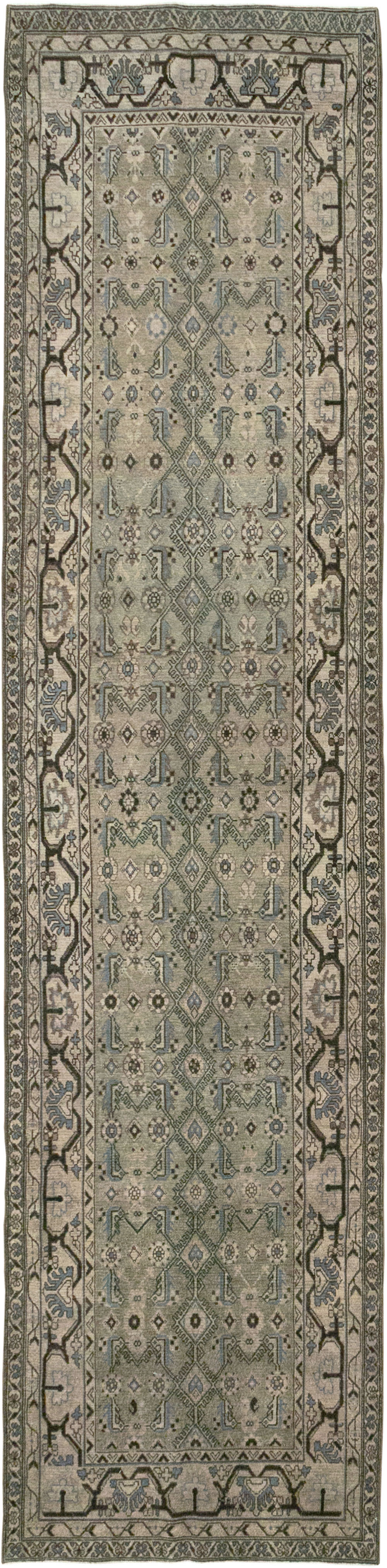 Vintage Persian Malayer Runner, No.32027 - Galerie Shabab