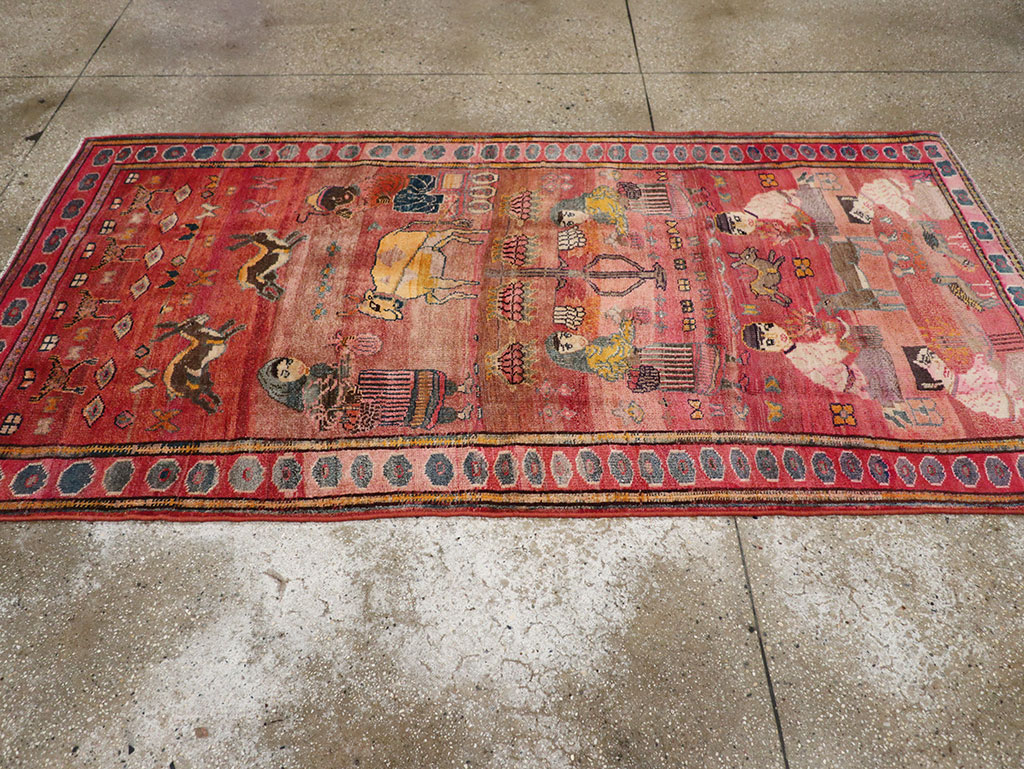 Vintage Persian Lori Pictorial Rug, No.32031 - Galerie Shabab