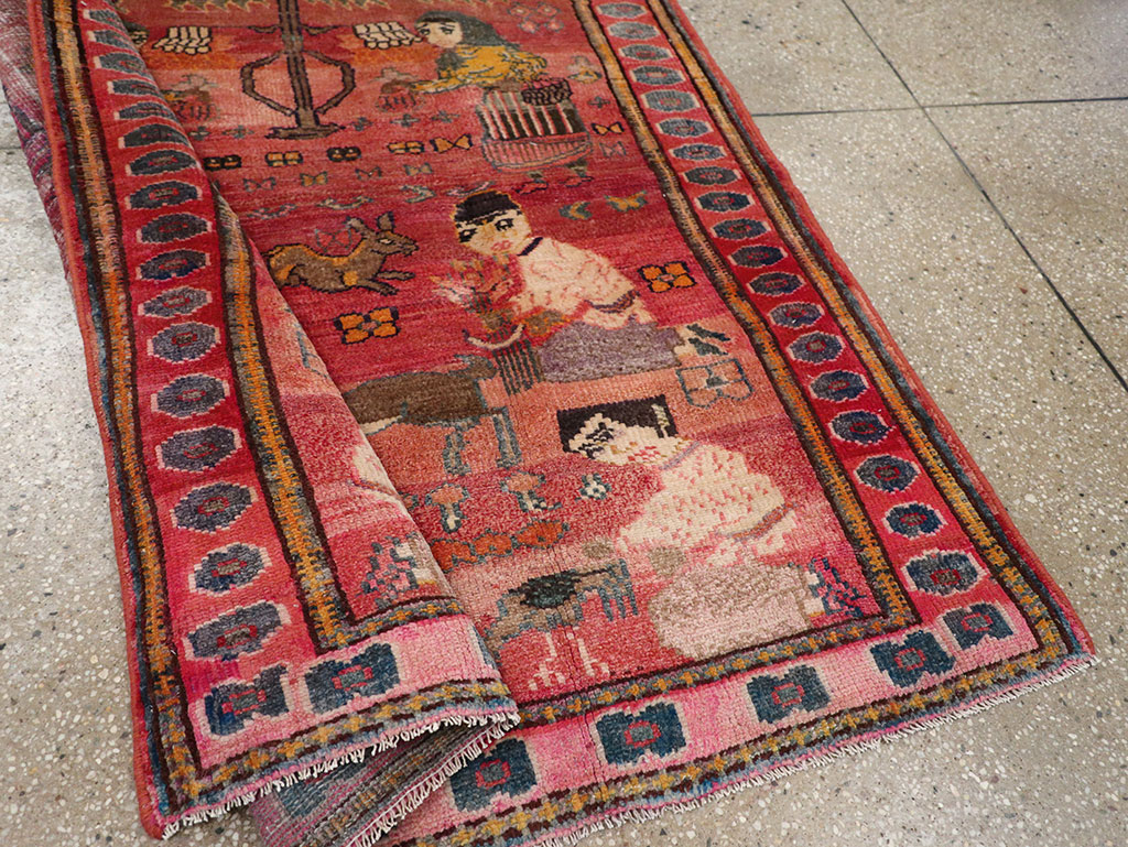 Vintage Persian Lori Pictorial Rug, No.32031 - Galerie Shabab