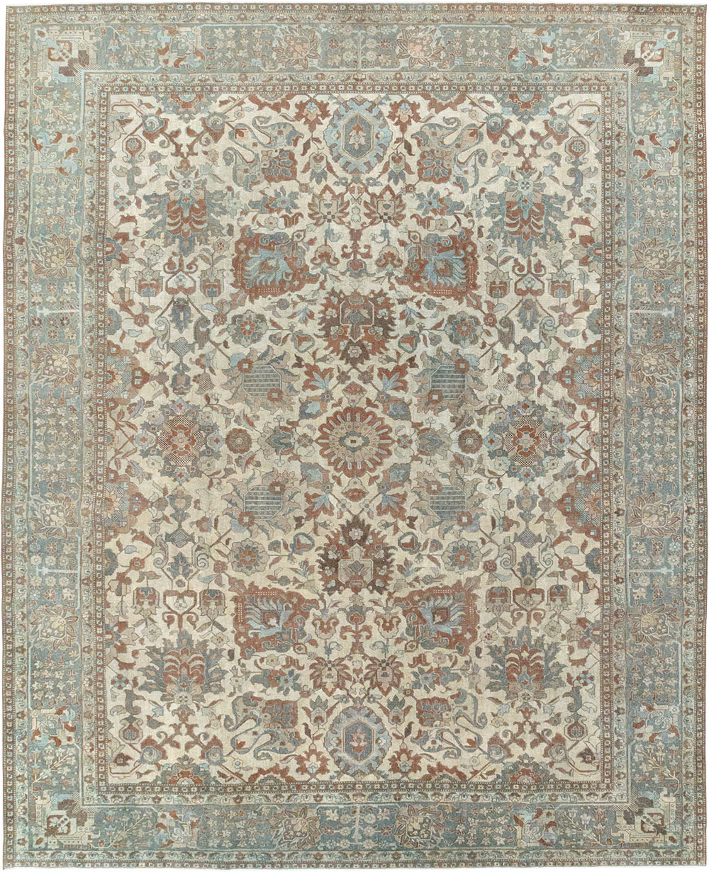 Antique Persian Tabriz Room Size Carpet, No.32032 - Galerie Shabab