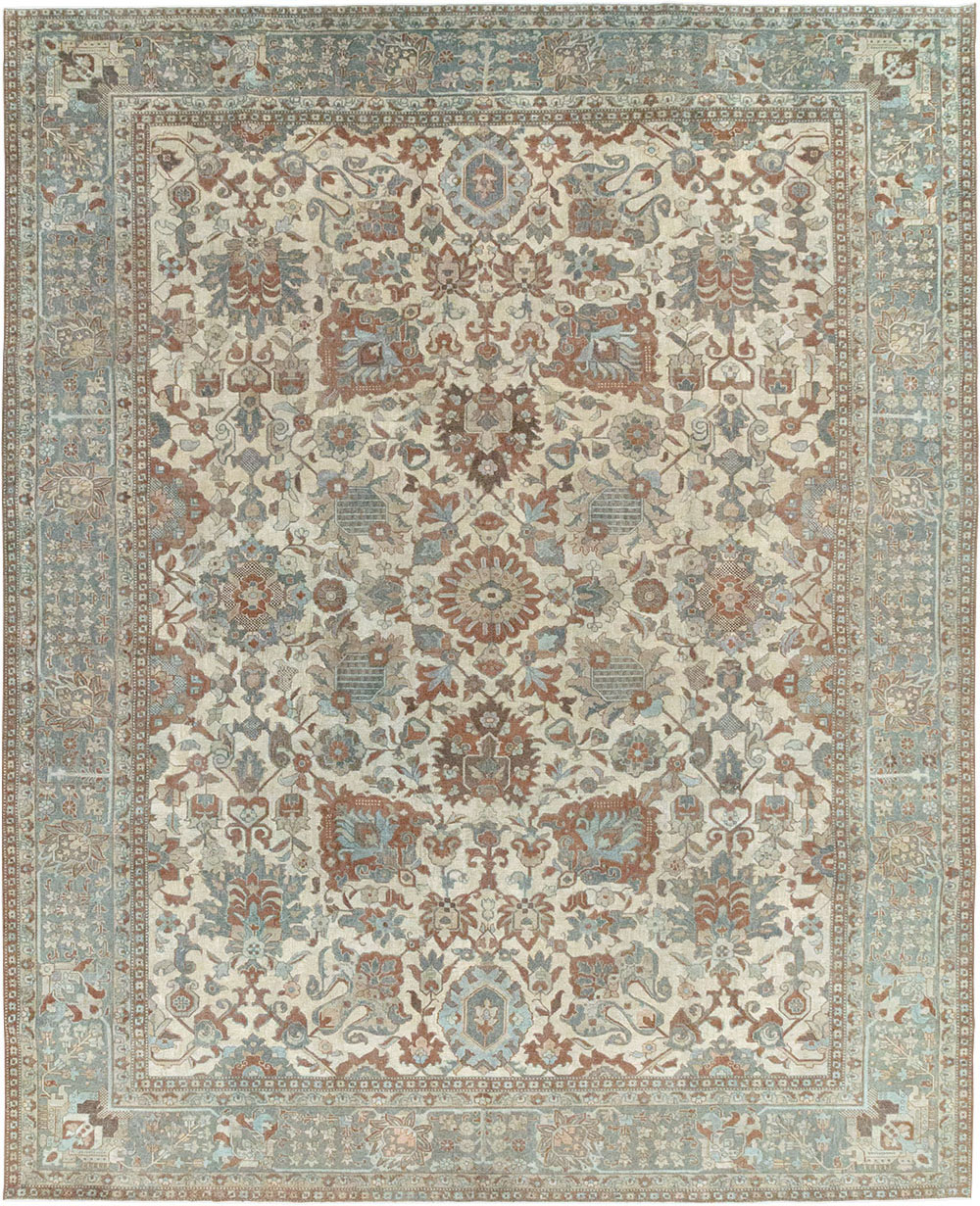 Antique Persian Tabriz Room Size Carpet, No.32032 - Galerie Shabab