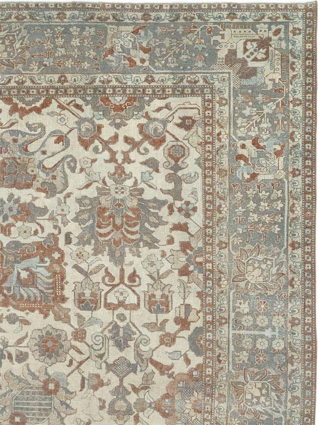 Antique Persian Tabriz Room Size Carpet, No.32032 - Galerie Shabab