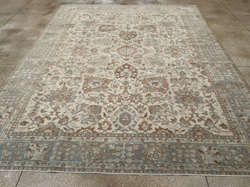 Antique Persian Tabriz Room Size Carpet, No.32032 - Galerie Shabab