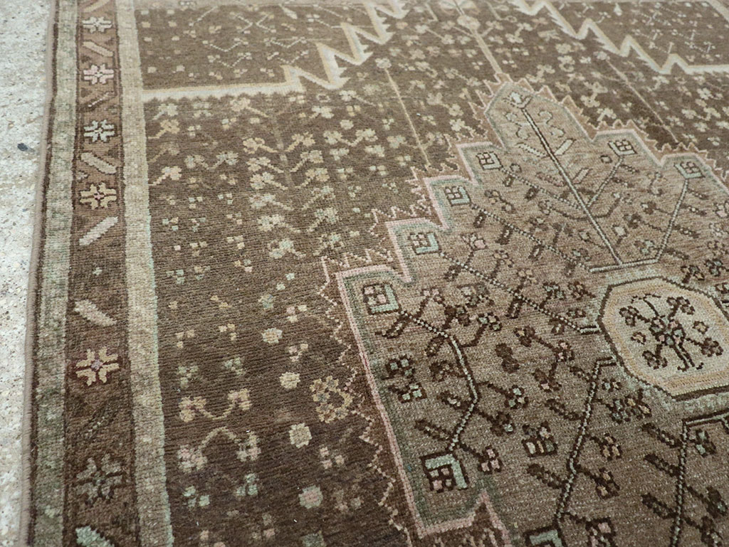 Vintage Persian Malayer Accent Rug, No.32036 - Galerie Shabab