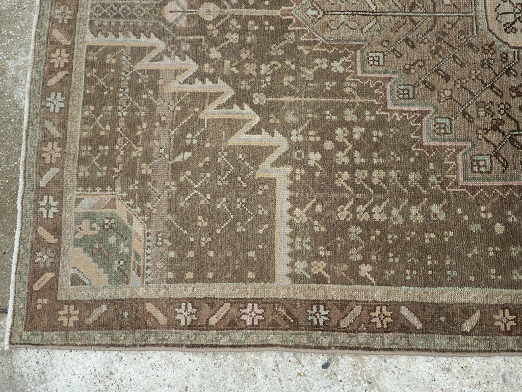 Vintage Persian Malayer Accent Rug, No.32036 - Galerie Shabab