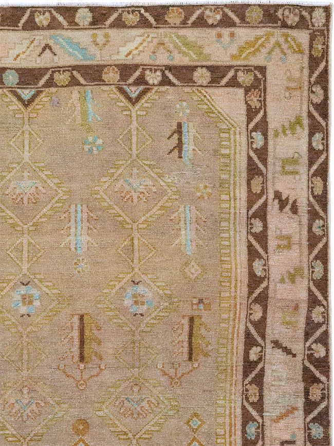 Vintage Persian Malayer Accent Rug, No.32037 - Galerie Shabab