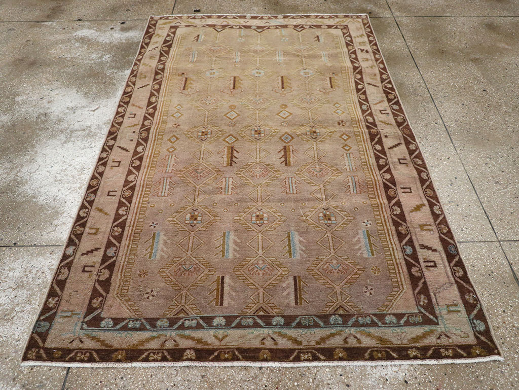 Vintage Persian Malayer Accent Rug, No.32037 - Galerie Shabab