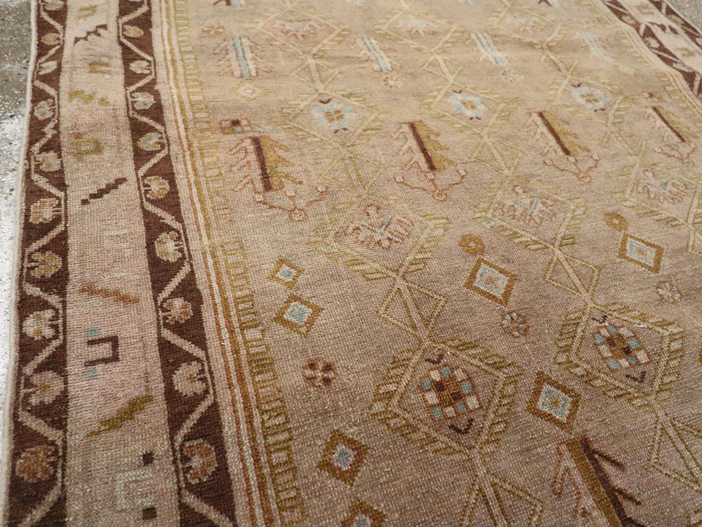 Vintage Persian Malayer Accent Rug, No.32037 - Galerie Shabab