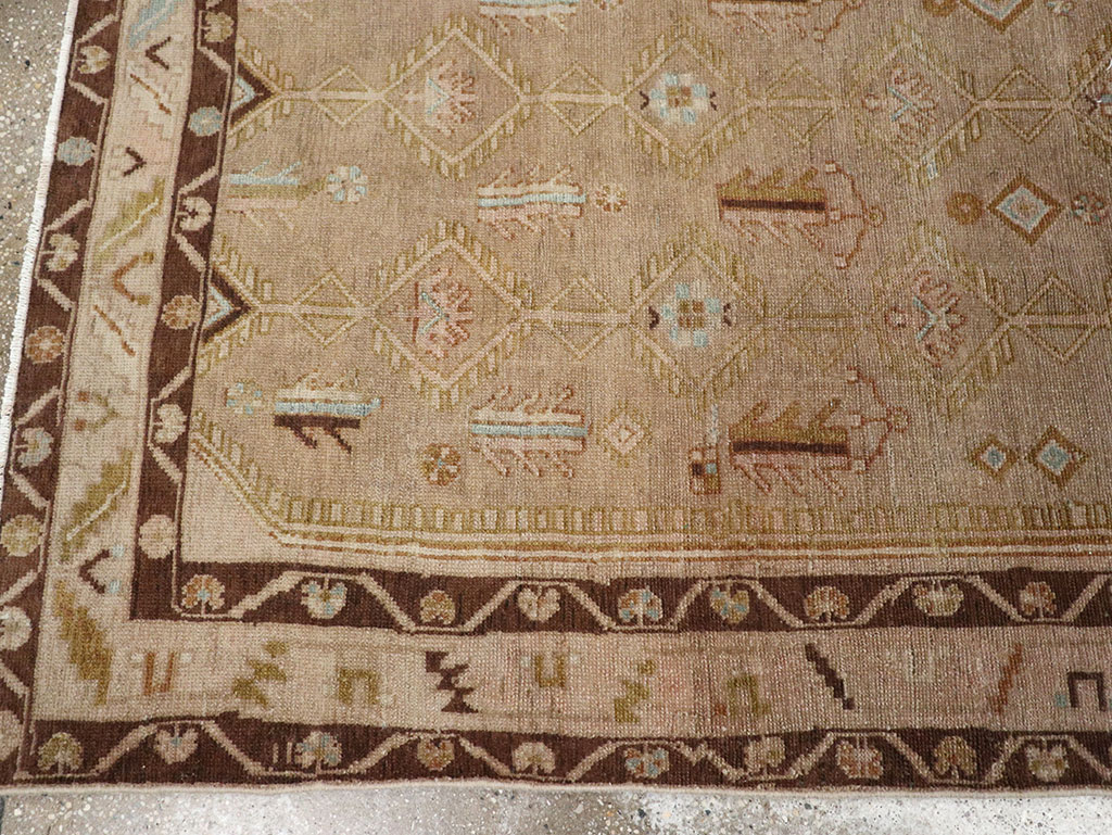 Vintage Persian Malayer Accent Rug, No.32037 - Galerie Shabab