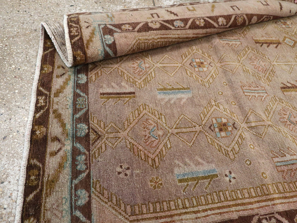 Vintage Persian Malayer Accent Rug, No.32037 - Galerie Shabab