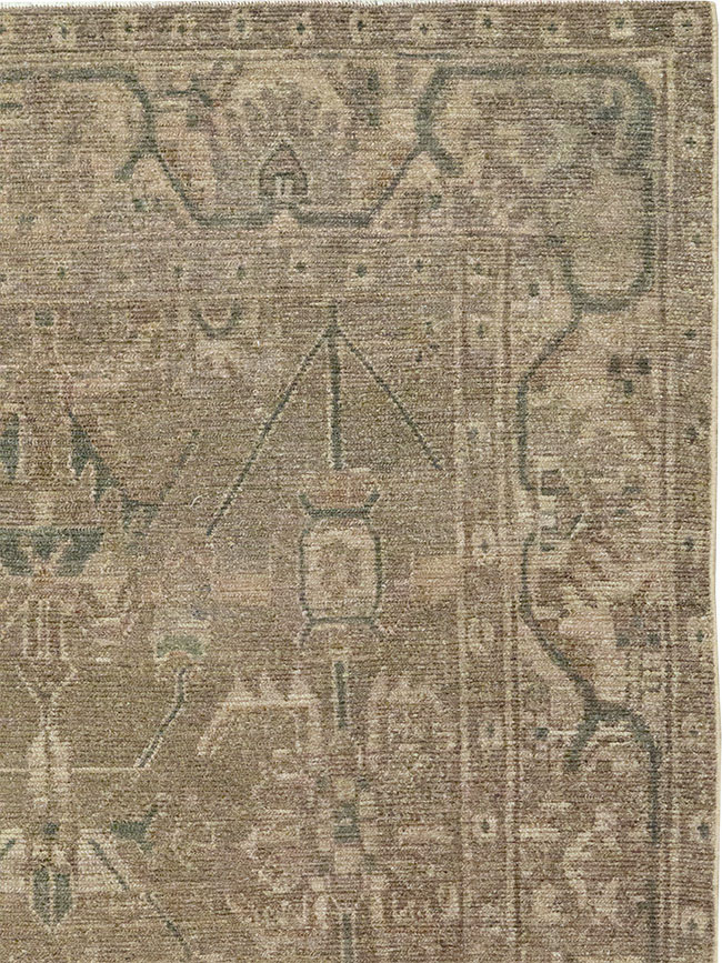 Vintage Persian Malayer Accent Rug, No.32038 - Galerie Shabab