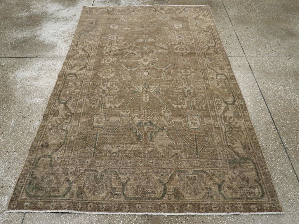Vintage Persian Malayer Accent Rug, No.32038 - Galerie Shabab