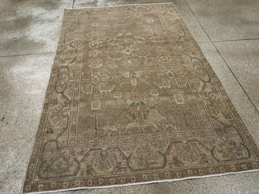 Vintage Persian Malayer Accent Rug, No.32038 - Galerie Shabab