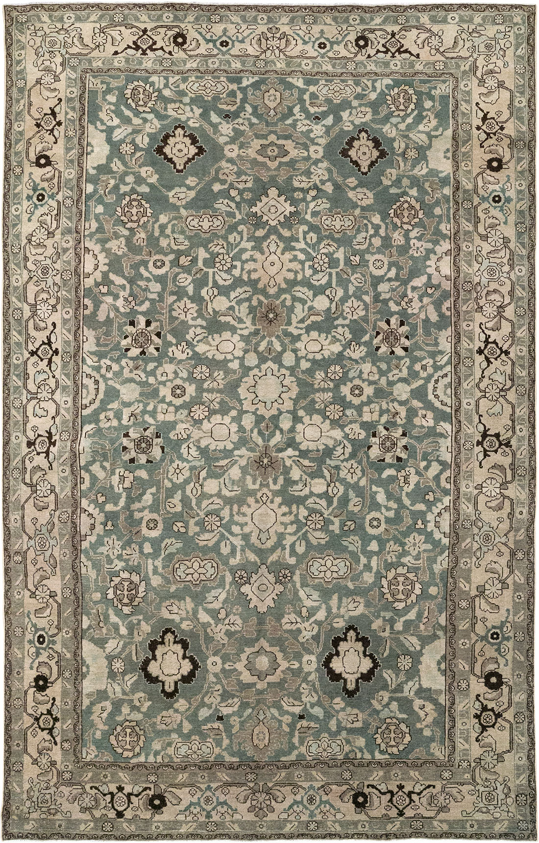 Vintage Persian Malayer Room Size Carpet, No.32040 - Galerie Shabab