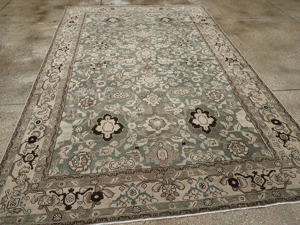 Vintage Persian Malayer Room Size Carpet, No.32040 - Galerie Shabab