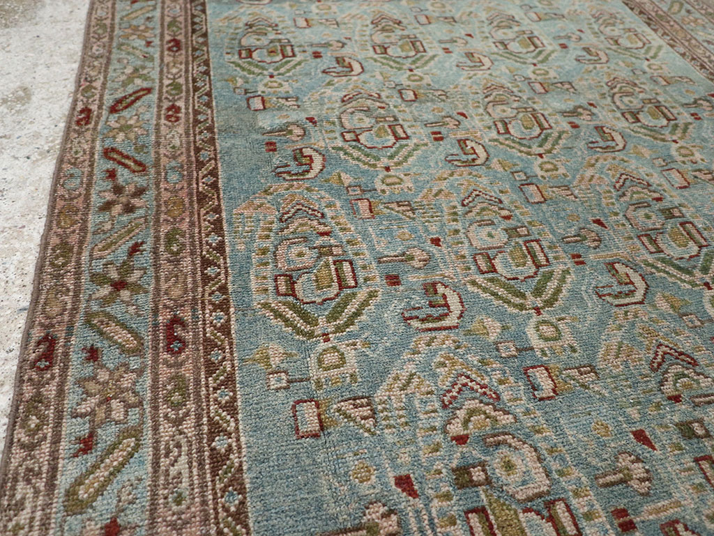 Vintage Persian Malayer Throw Rug, No.32041 - Galerie Shabab