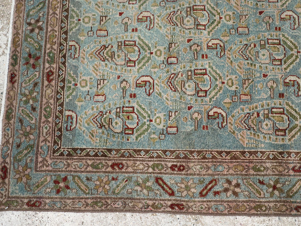 Vintage Persian Malayer Throw Rug, No.32041 - Galerie Shabab