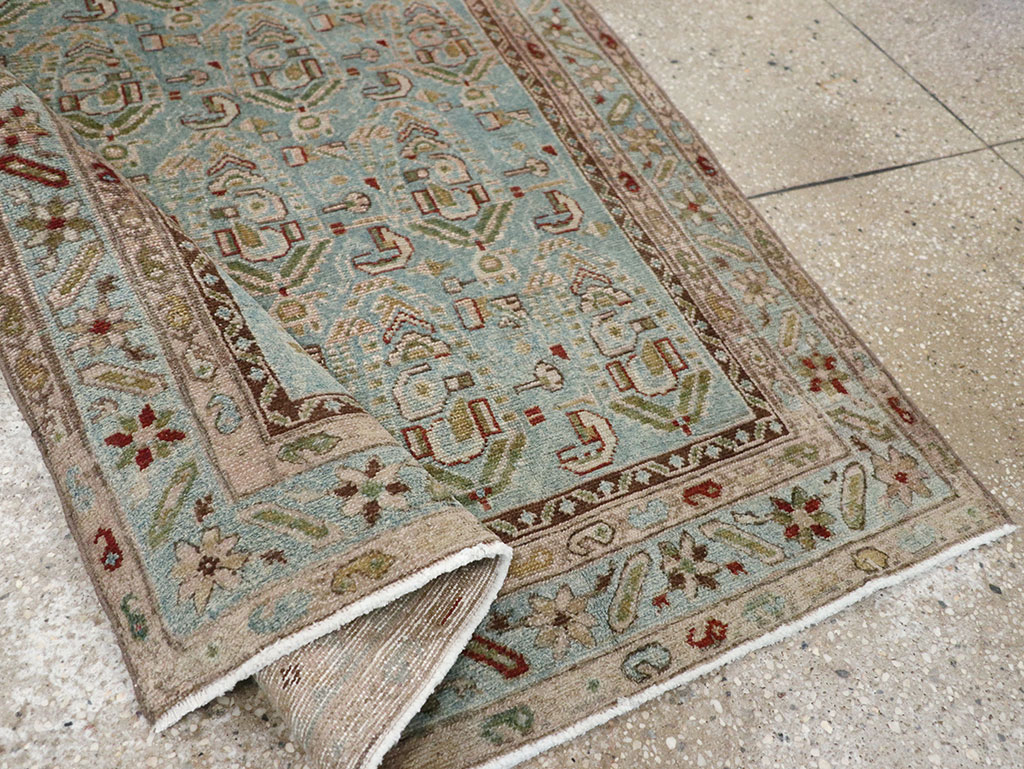 Vintage Persian Malayer Throw Rug, No.32041 - Galerie Shabab