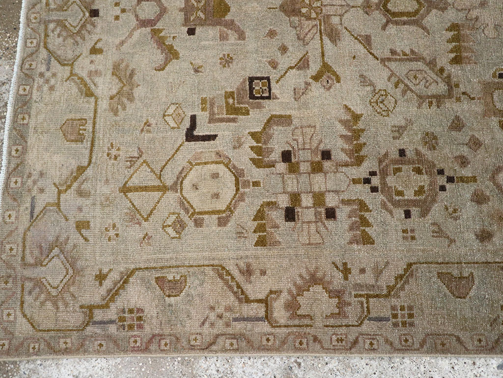Vintage Persian Malayer Throw Rug, No.32042 - Galerie Shabab