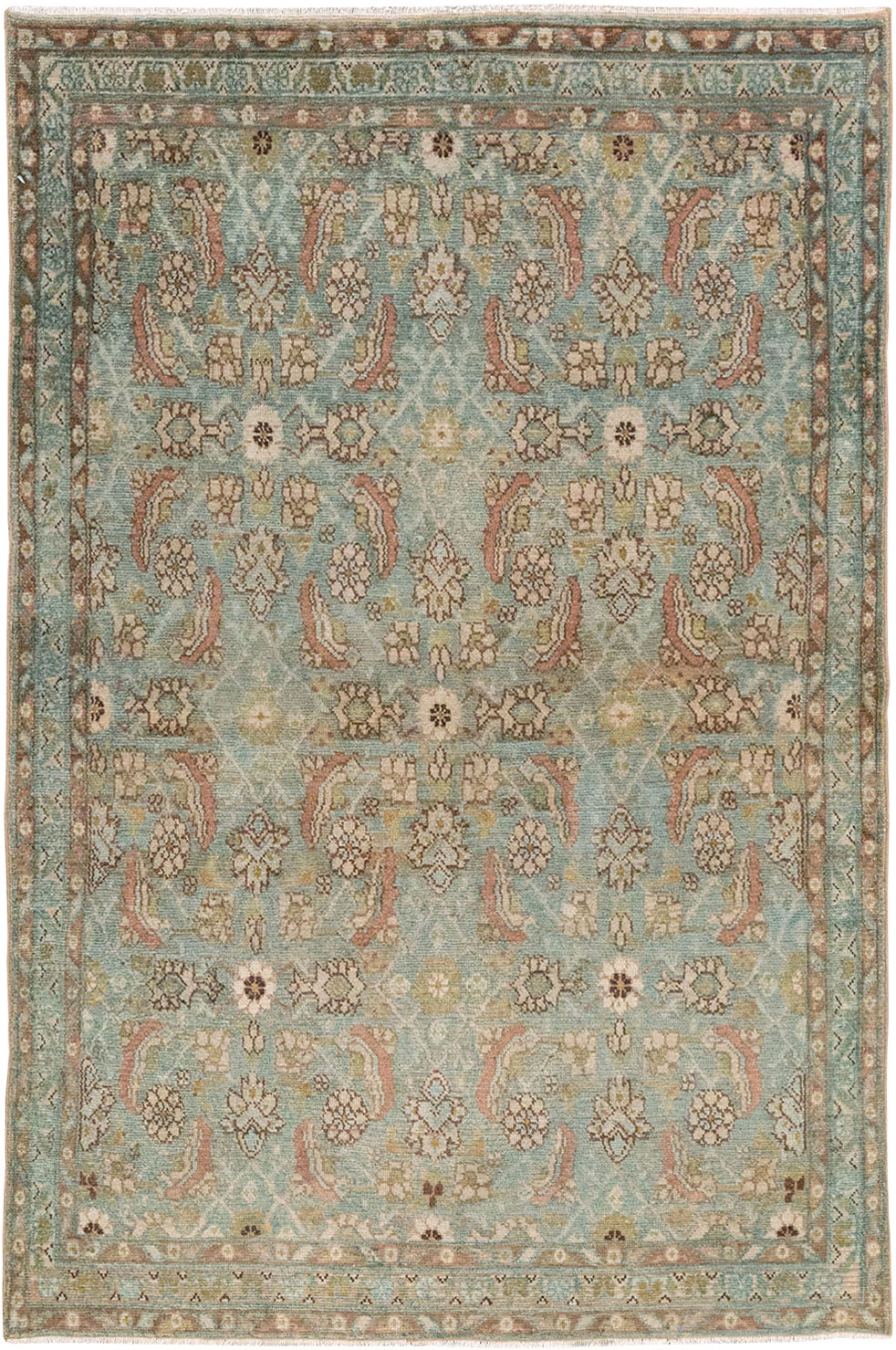 Vintage Persian Malayer Accent Rug, No.32044 - Galerie Shabab