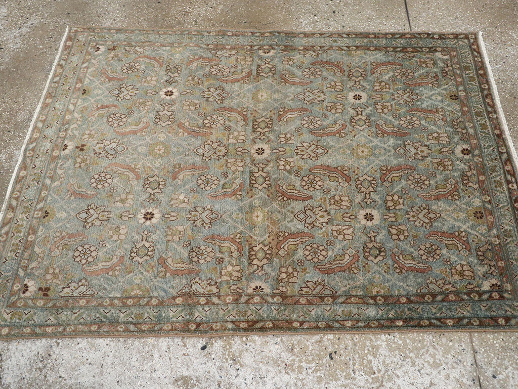 Vintage Persian Malayer Accent Rug, No.32044 - Galerie Shabab