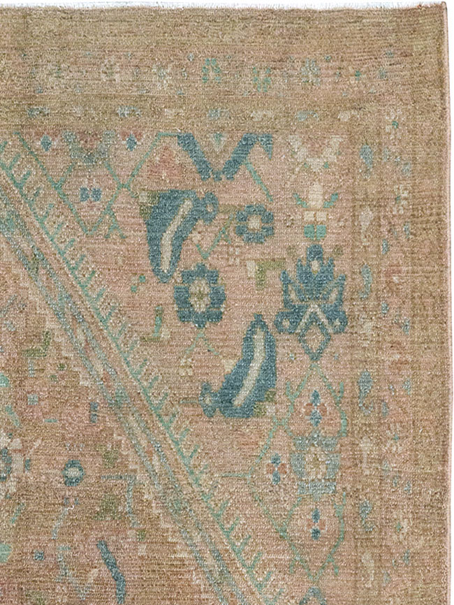 Vintage Persian Malayer Throw Rug, No.32047 - Galerie Shabab