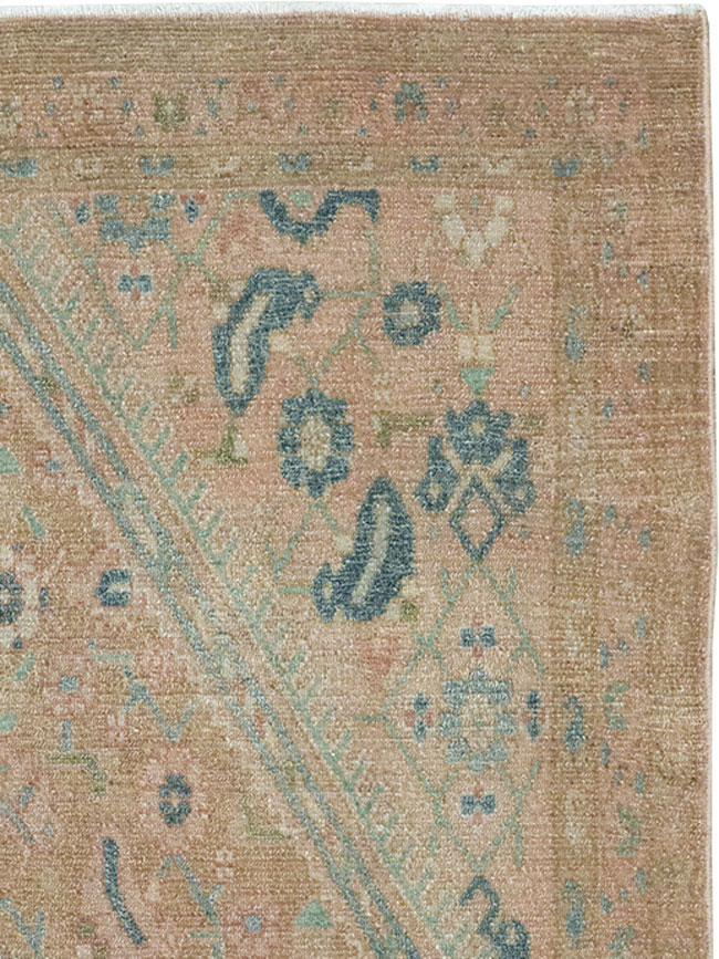 Vintage Persian Malayer Throw Rug, No.32047 - Galerie Shabab