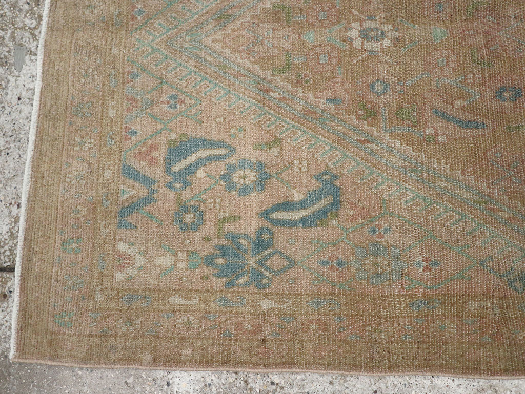 Vintage Persian Malayer Throw Rug, No.32047 - Galerie Shabab