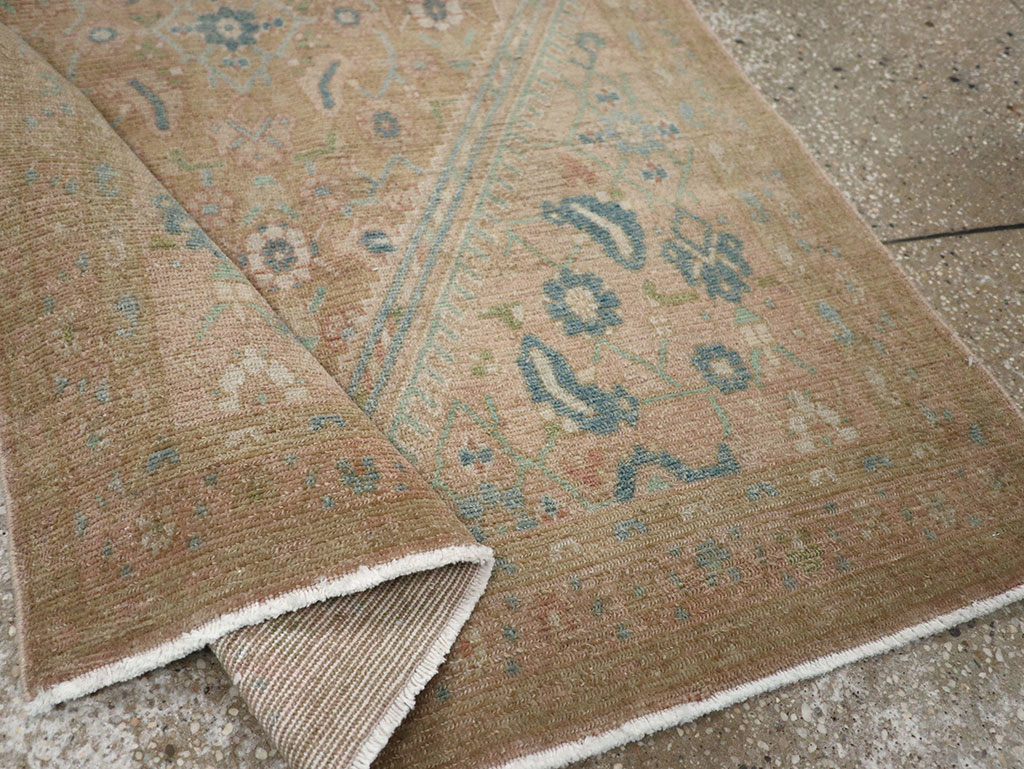 Vintage Persian Malayer Throw Rug, No.32047 - Galerie Shabab