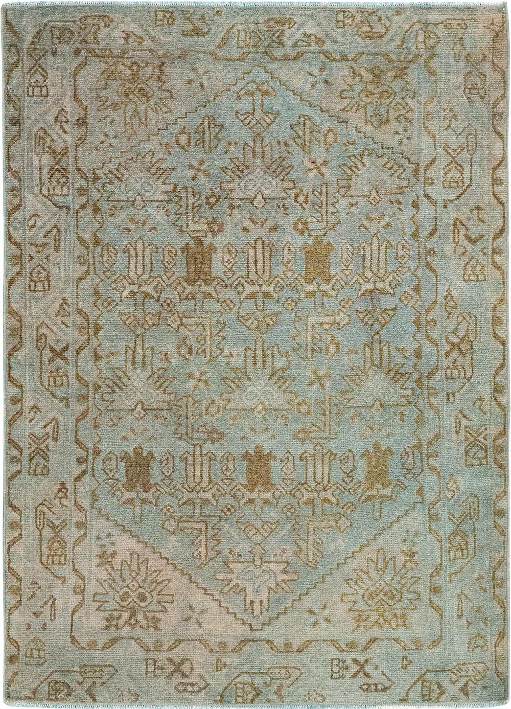 Vintage Persian Malayer Throw Rug, No.32048 - Galerie Shabab