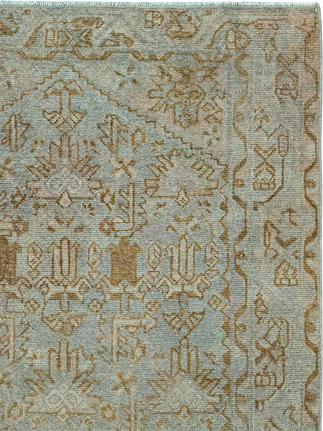 Vintage Persian Malayer Throw Rug, No.32048 - Galerie Shabab