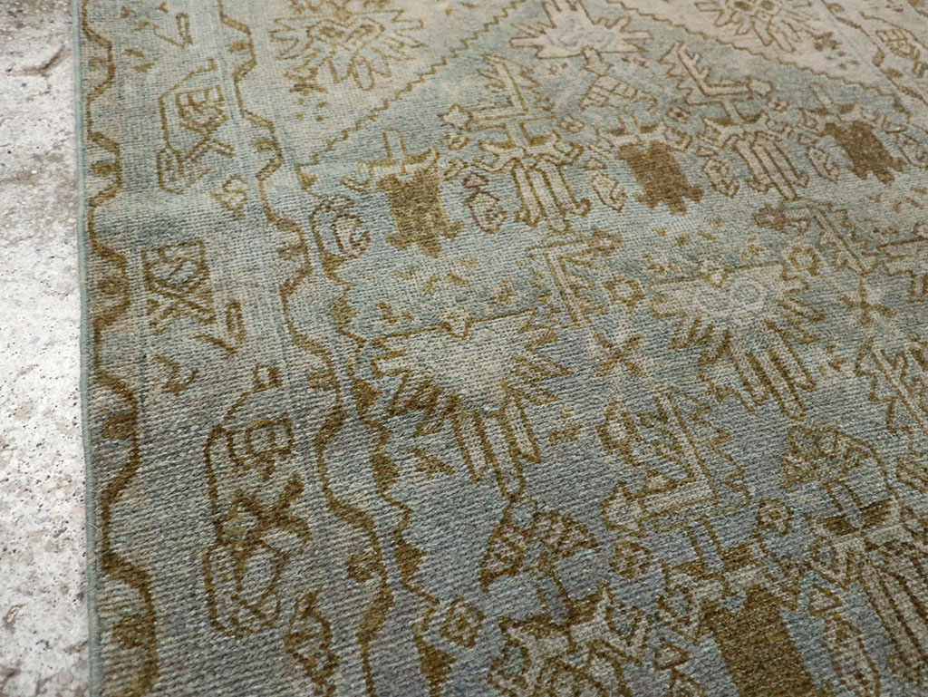 Vintage Persian Malayer Throw Rug, No.32048 - Galerie Shabab