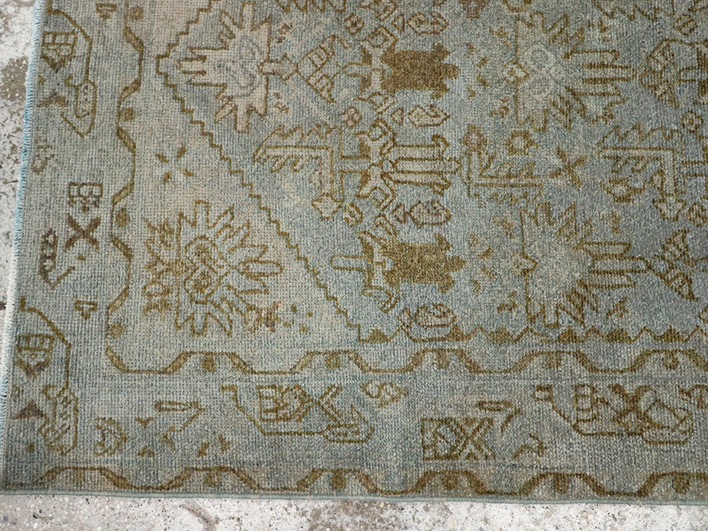 Vintage Persian Malayer Throw Rug, No.32048 - Galerie Shabab