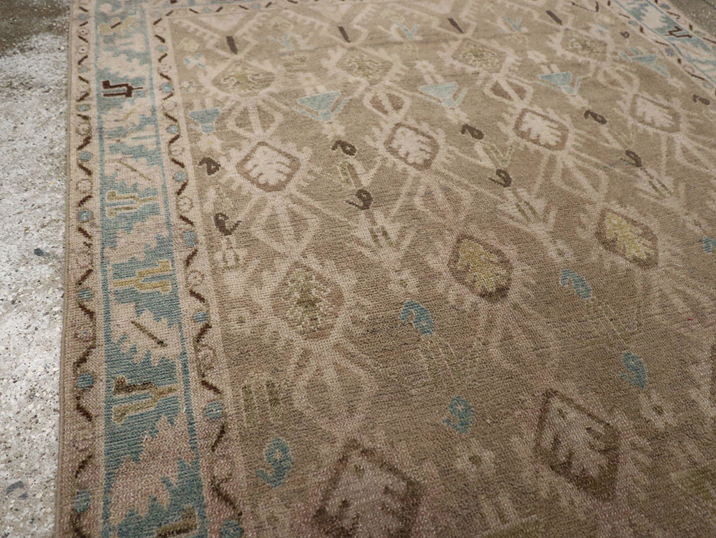 Vintage Persian Malayer Accent Rug, No.32050 - Galerie Shabab