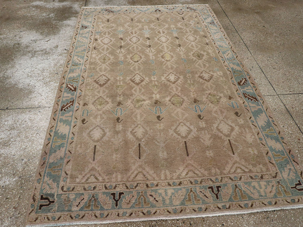 Vintage Persian Malayer Accent Rug, No.32050 - Galerie Shabab