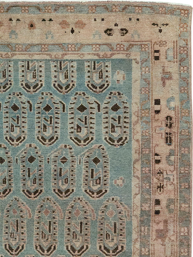 Vintage Persian Malayer Throw Rug, No.32051 - Galerie Shabab