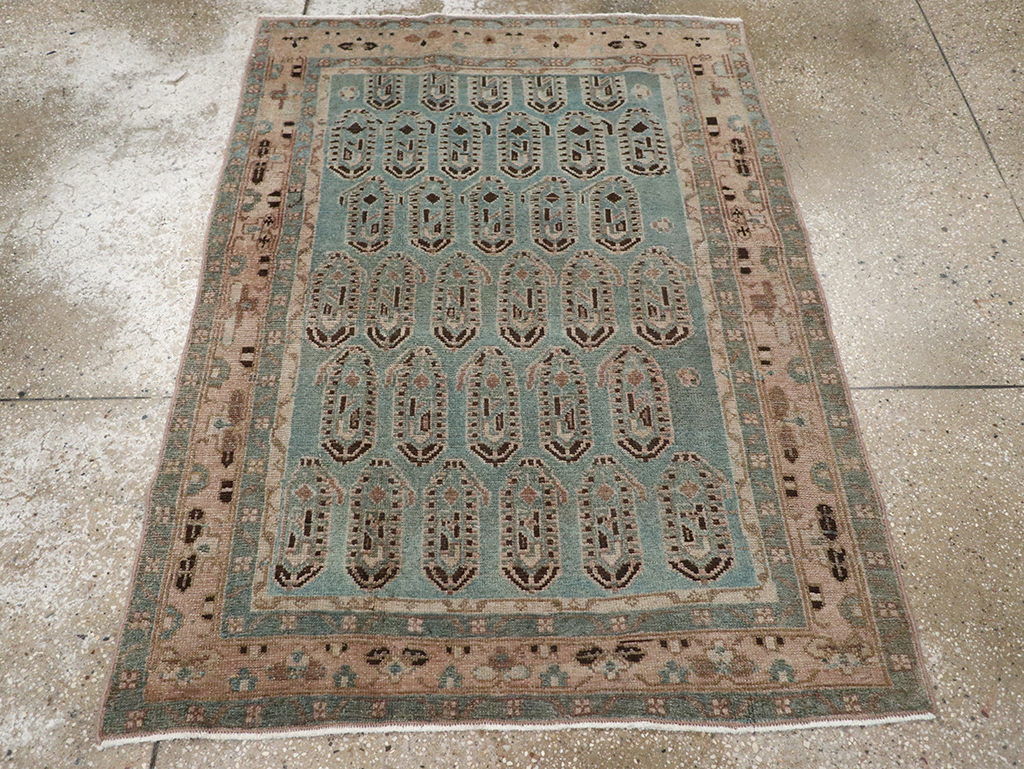 Vintage Persian Malayer Throw Rug, No.32051 - Galerie Shabab