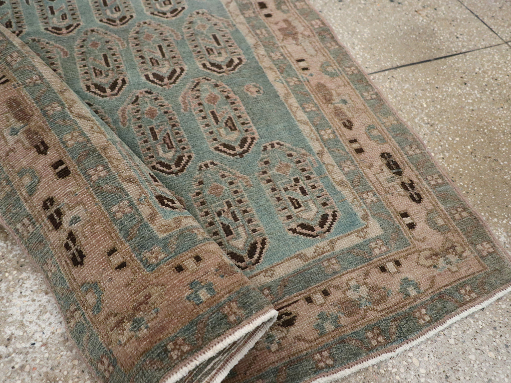 Vintage Persian Malayer Throw Rug, No.32051 - Galerie Shabab