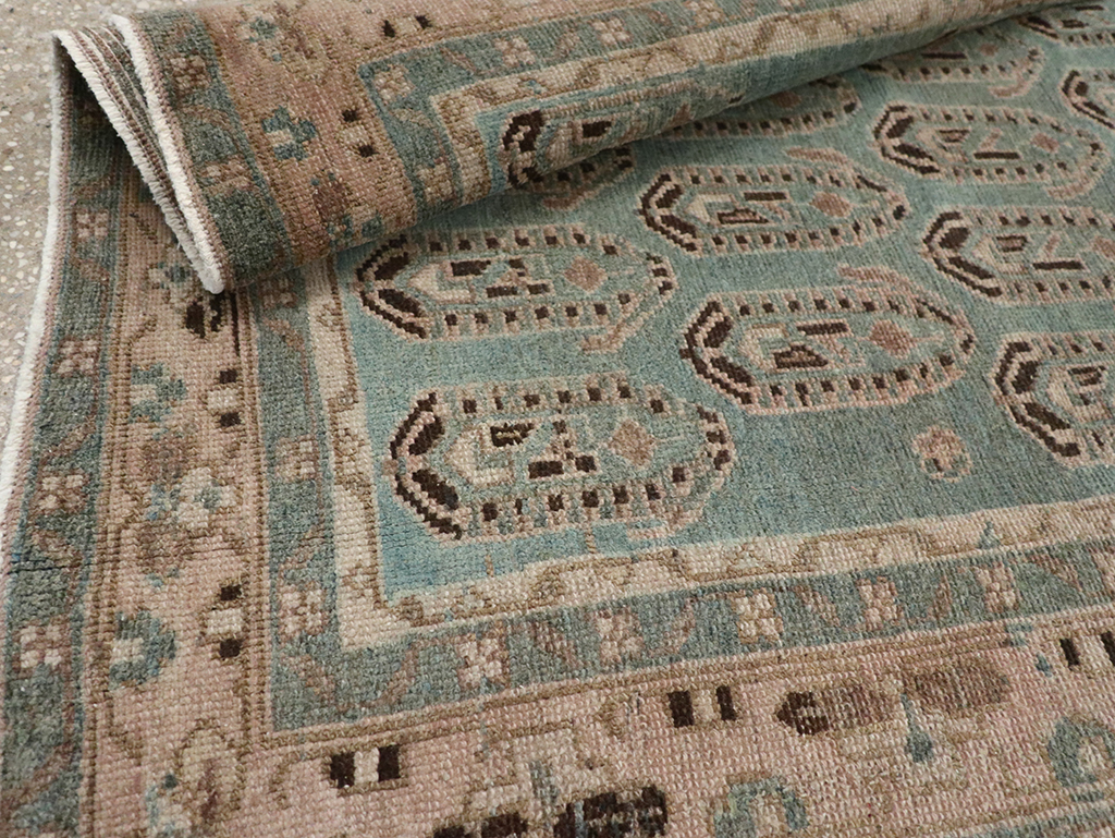 Vintage Persian Malayer Throw Rug, No.32051 - Galerie Shabab