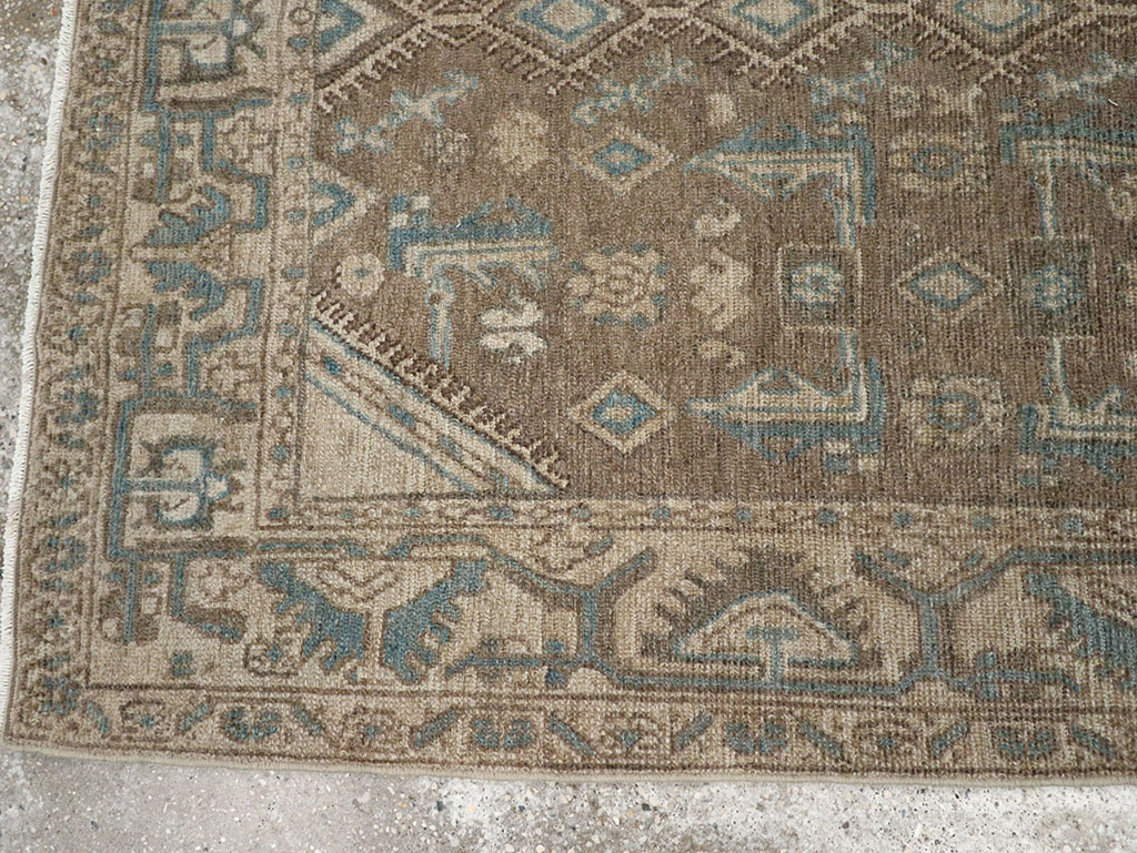 Vintage Persian Malayer Throw Rug, No.32053 - Galerie Shabab