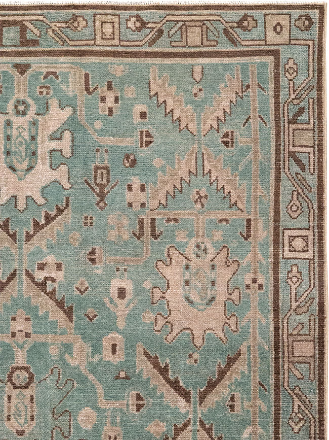 Vintage Persian Malayer Accent Rug, No.32054 - Galerie Shabab
