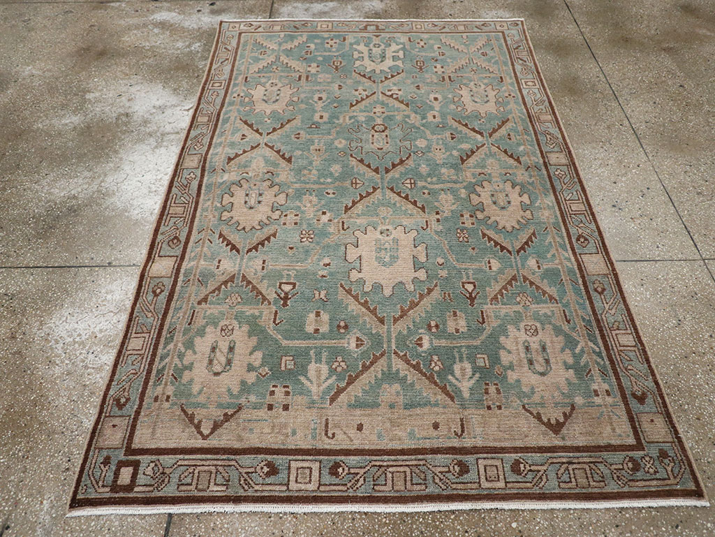 Vintage Persian Malayer Accent Rug, No.32054 - Galerie Shabab