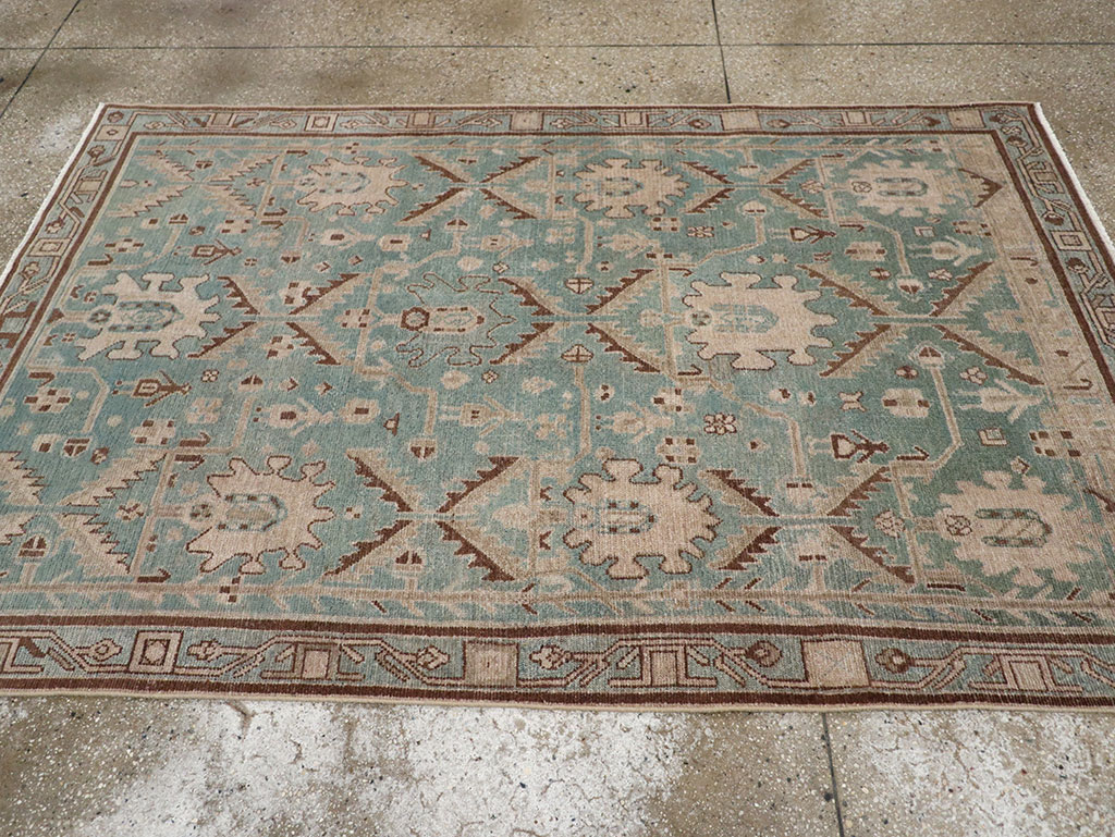 Vintage Persian Malayer Accent Rug, No.32054 - Galerie Shabab