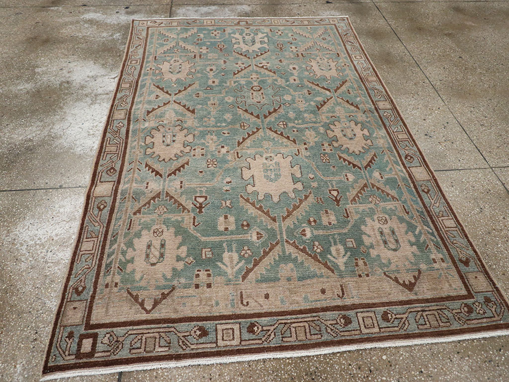 Vintage Persian Malayer Accent Rug, No.32054 - Galerie Shabab