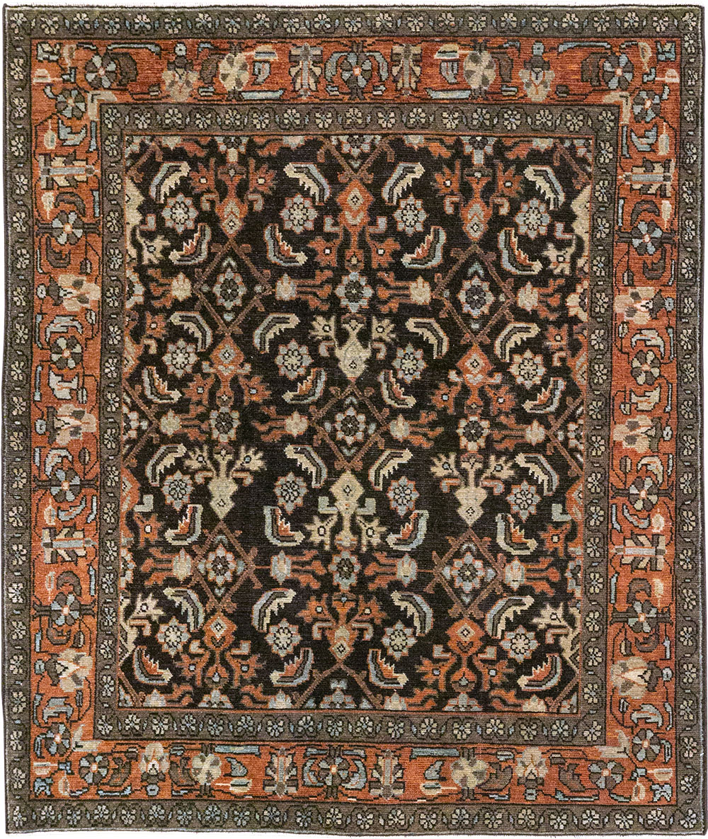 Antique Persian Malayer Accent Rug, No.32056 - Galerie Shabab