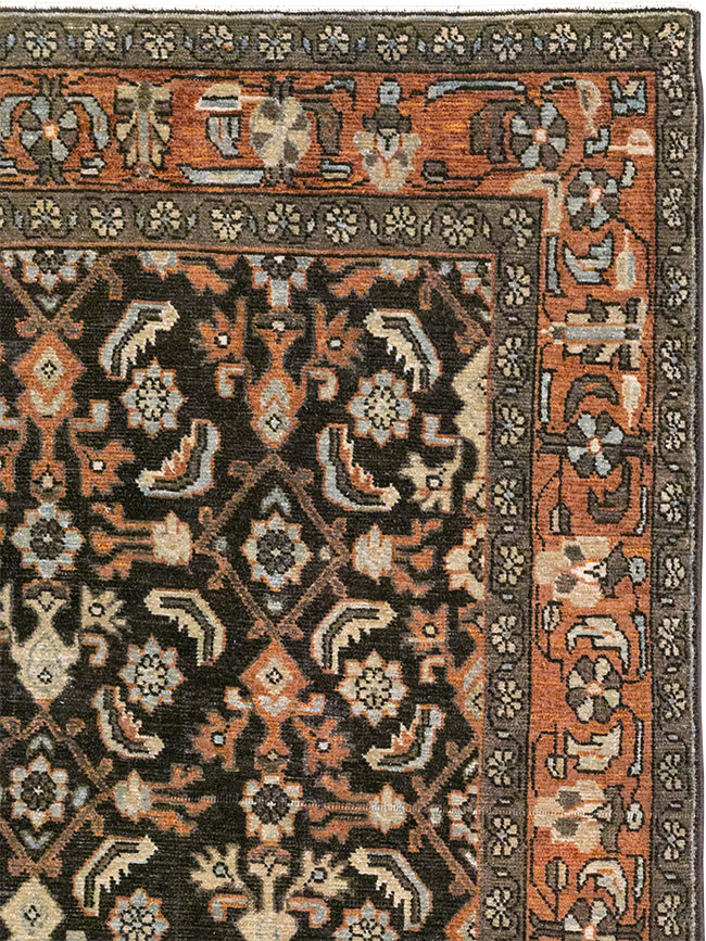 Antique Persian Malayer Accent Rug, No.32056 - Galerie Shabab