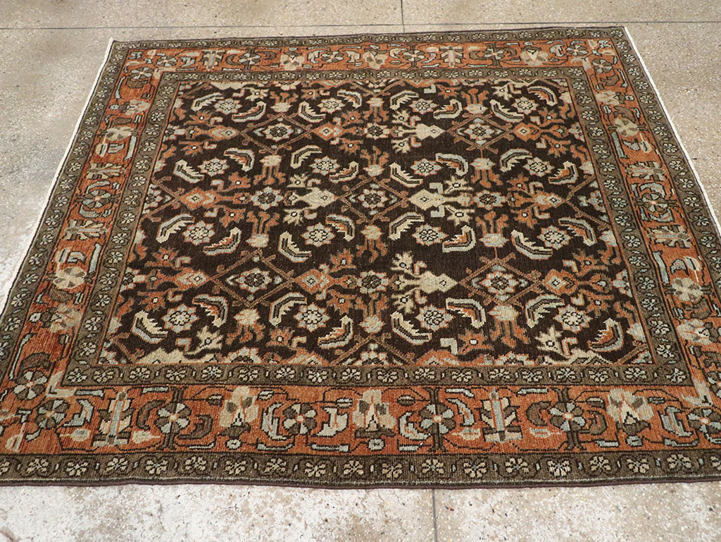 Antique Persian Malayer Accent Rug, No.32056 - Galerie Shabab