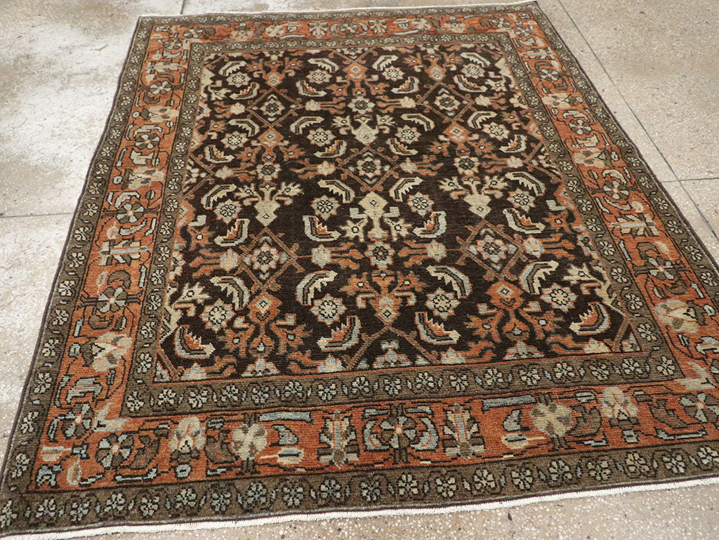 Antique Persian Malayer Accent Rug, No.32056 - Galerie Shabab